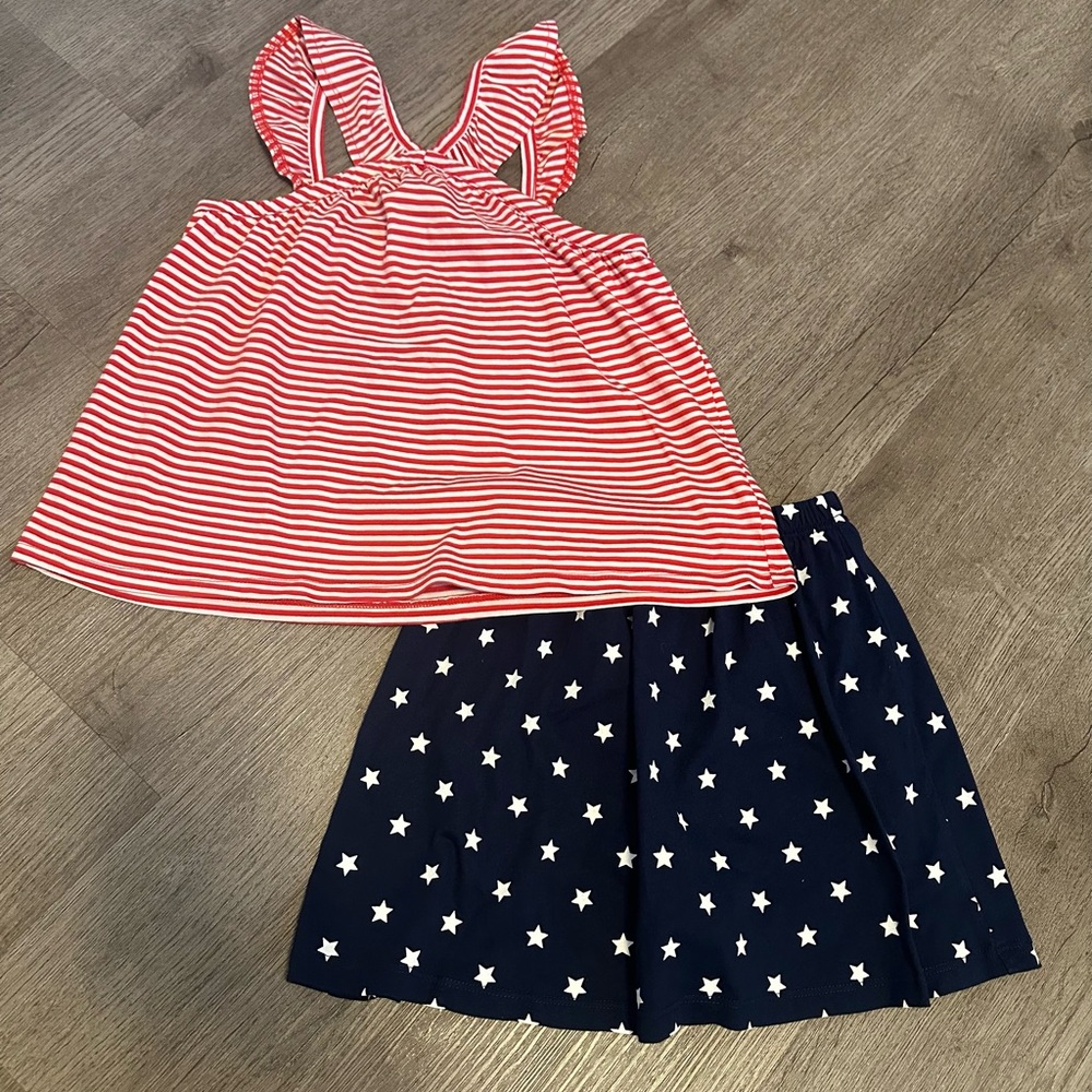 Carters Americana skort outfit